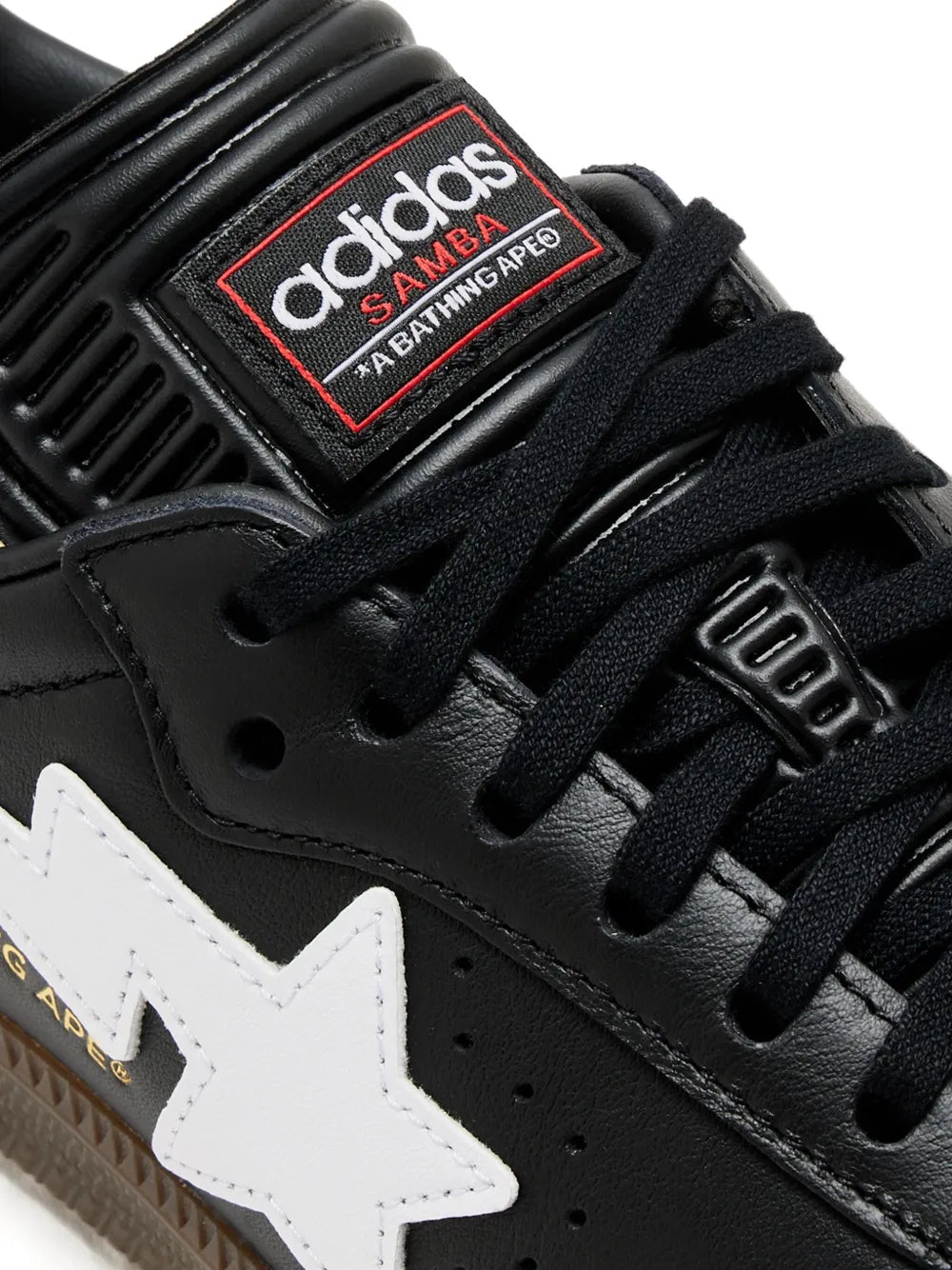 ADIDA.S SAMBA BAPE BLACK WHITE BLACK SNEAKER