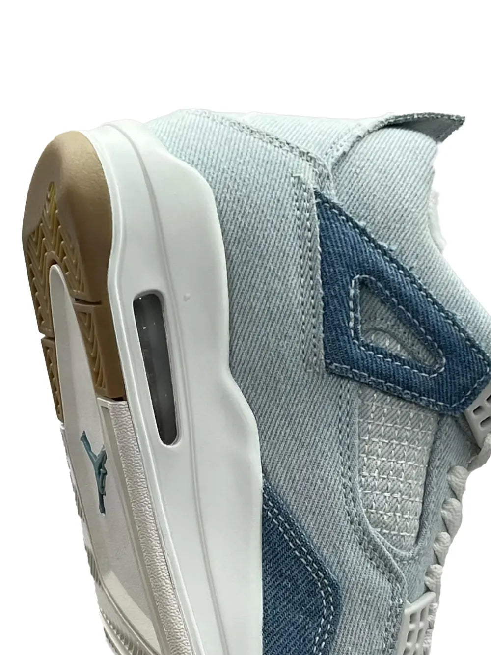 NIKE AIR JORDAN RETRO 4 WORN TEX DENIM BLUE