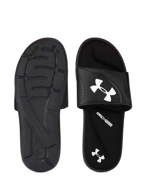 Under Armour lignite flip flops