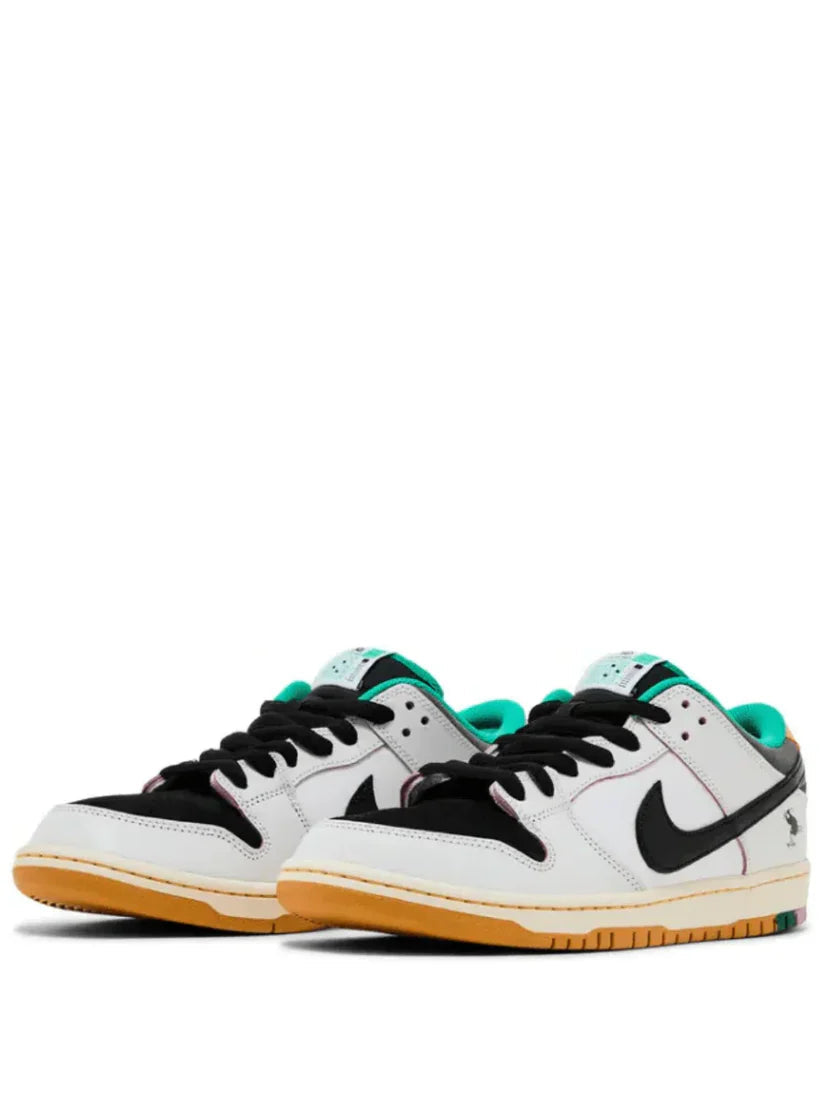 NIK E SB DUNK LOW WHITE CLEAR EMERALD SALE - 3