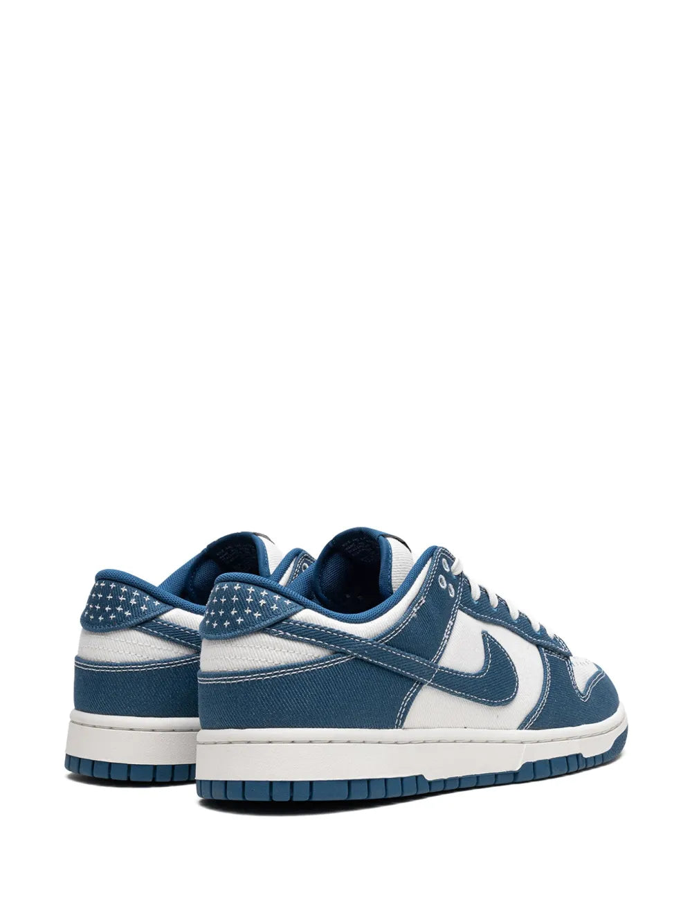 Nik ee dunk low shashiko industrial blue sneakers - 4