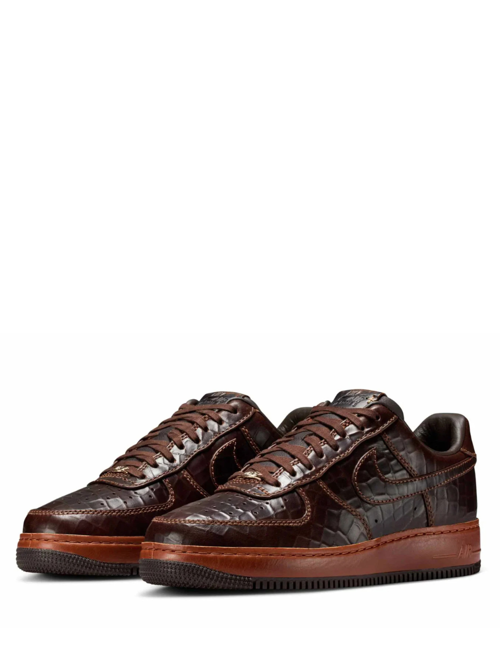 NIK.E AIR FORCE 1LOW FAUNA BROWN CROC