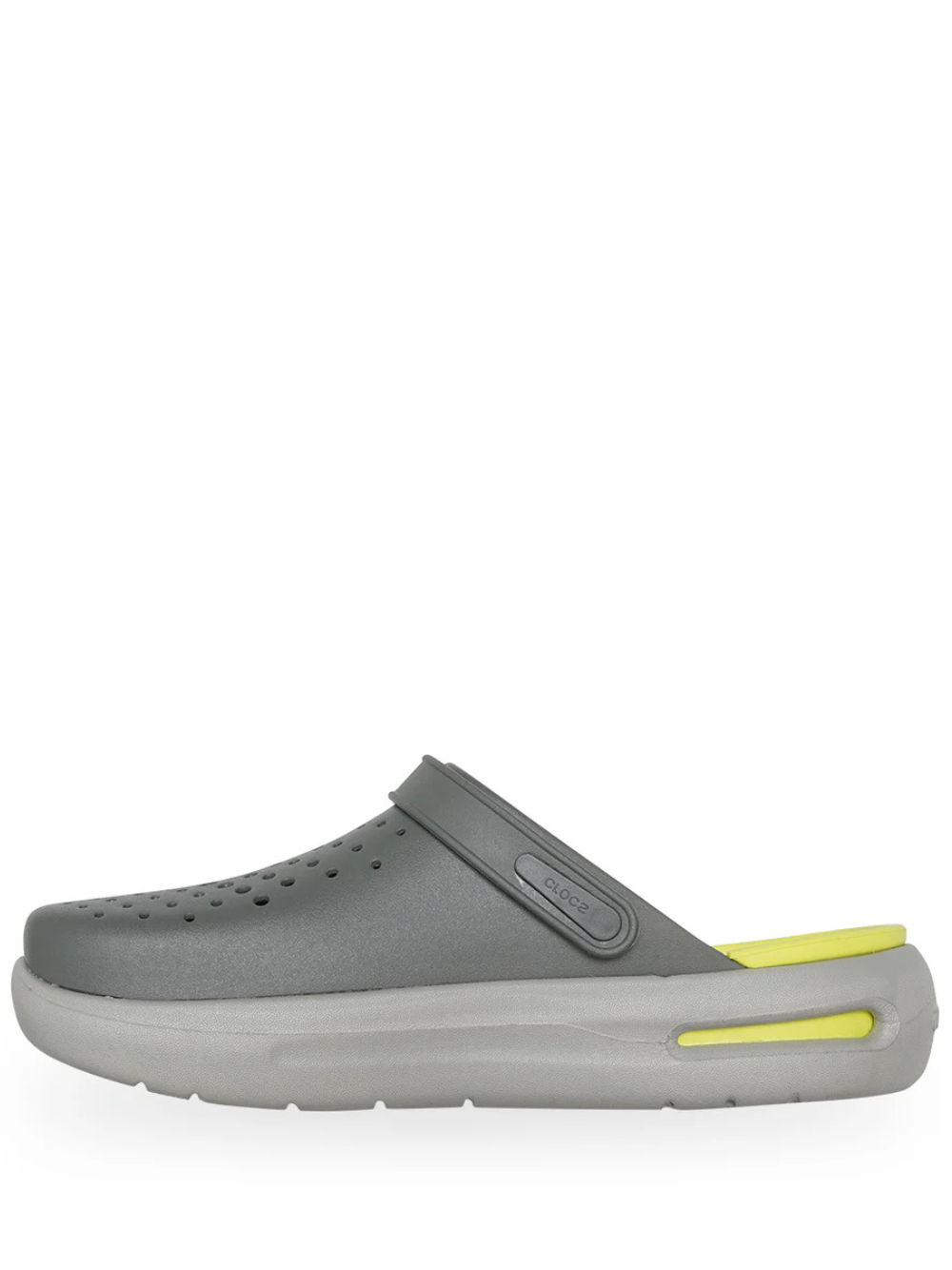 Crocss inmotion clogs grey yellow