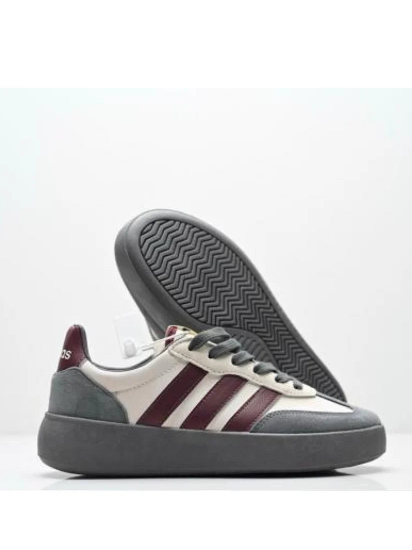 ADIDA.S BARRED GREY MAROON