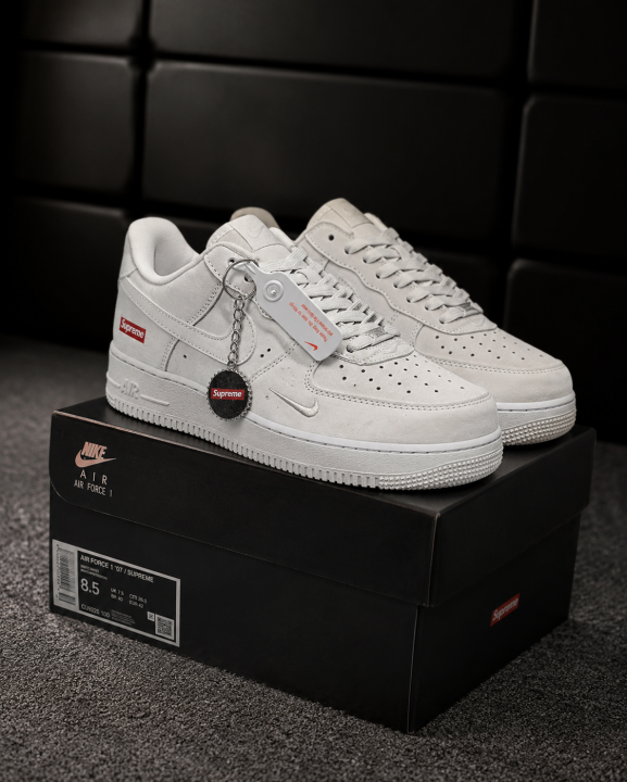 NIK.E AIRFORCE 1 LOW X SUPREME BEIGE SUEDE