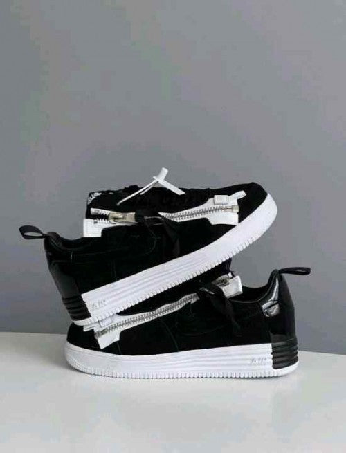 Nikee Lunar Force 1 Acronym Black White