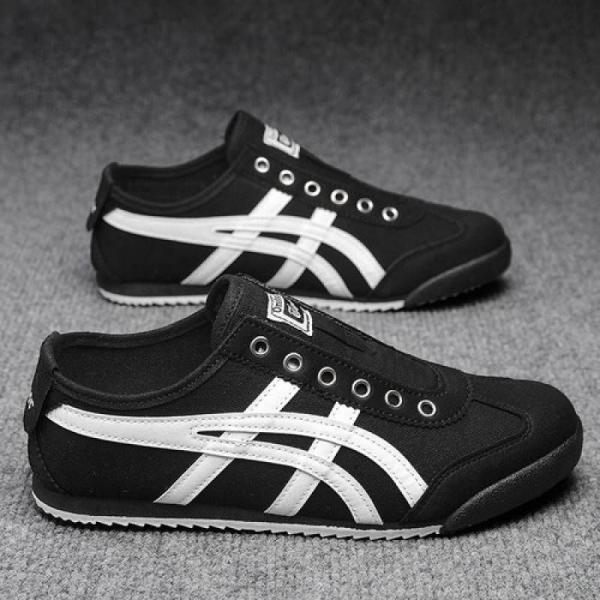 ONIT_SUKA TIGER MEXICO 66 SLIP ON BLACK WHITE