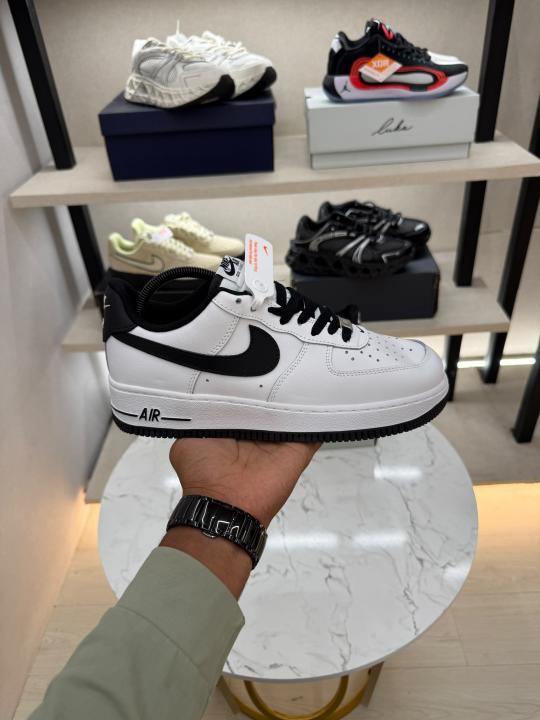 Nik ee Airforce 1 Low white black swoosh