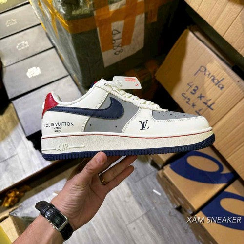 Nikee Air Force 1 Low x Louis Vuittonn White Navy