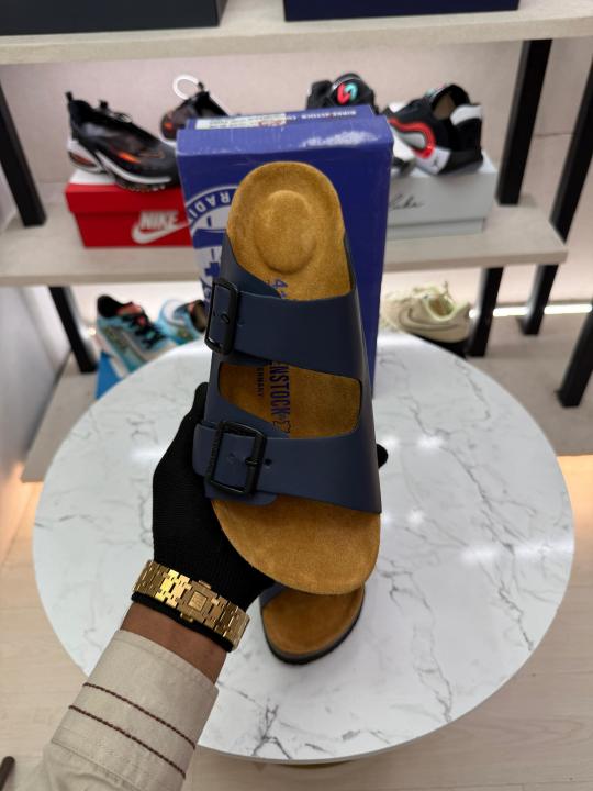 Birkenstock Arizona blue suede
