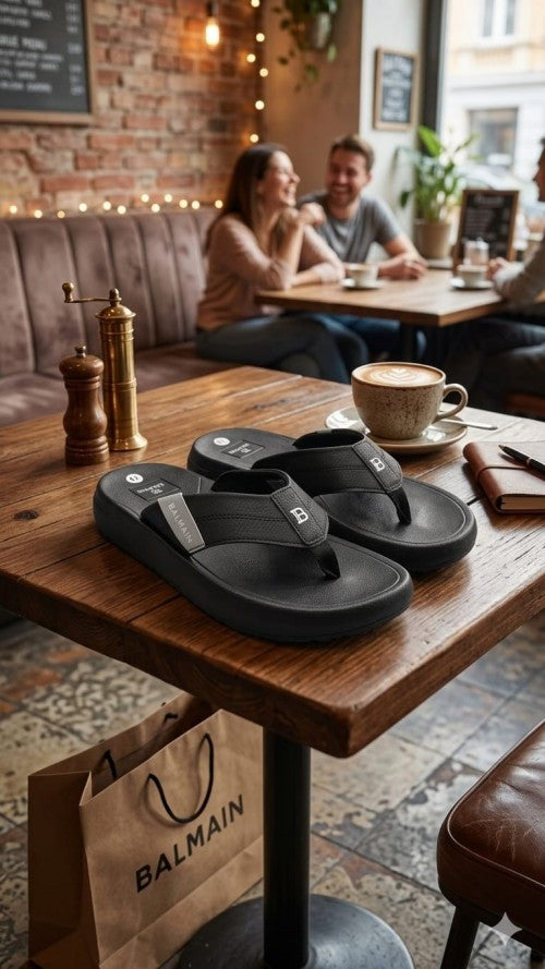 BALM AIN PREMIUM CLOGS FOR MEN BLACK