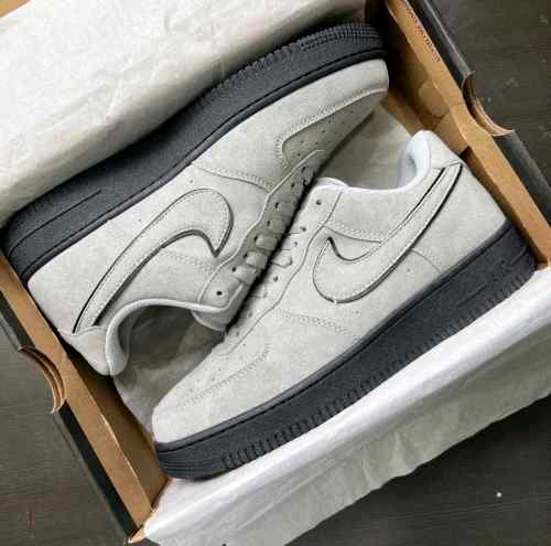 NIK EE AIR FORCE SUEDE BLACK GREY FOR MEN