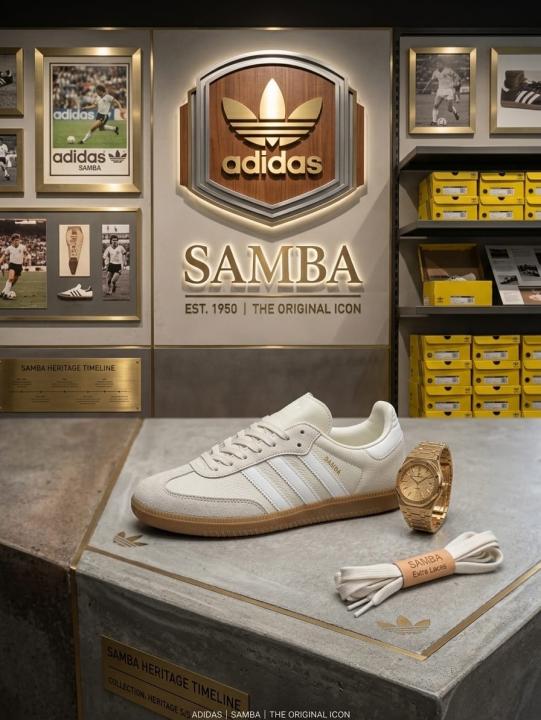 Addida s Samba Aluminium Gum men
