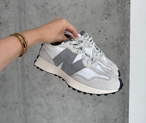 NEW BALANC_E 327 WHITE GREY WOMEN FIX
