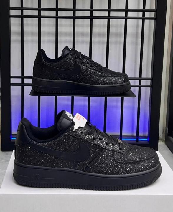 NIK AIRFORCE 1 ALL BLACK GLITTER