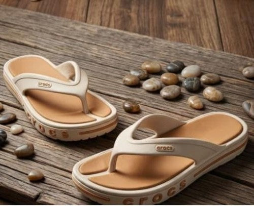 CROCCS BAYABAND FLIP FLOP WHITE CREAM