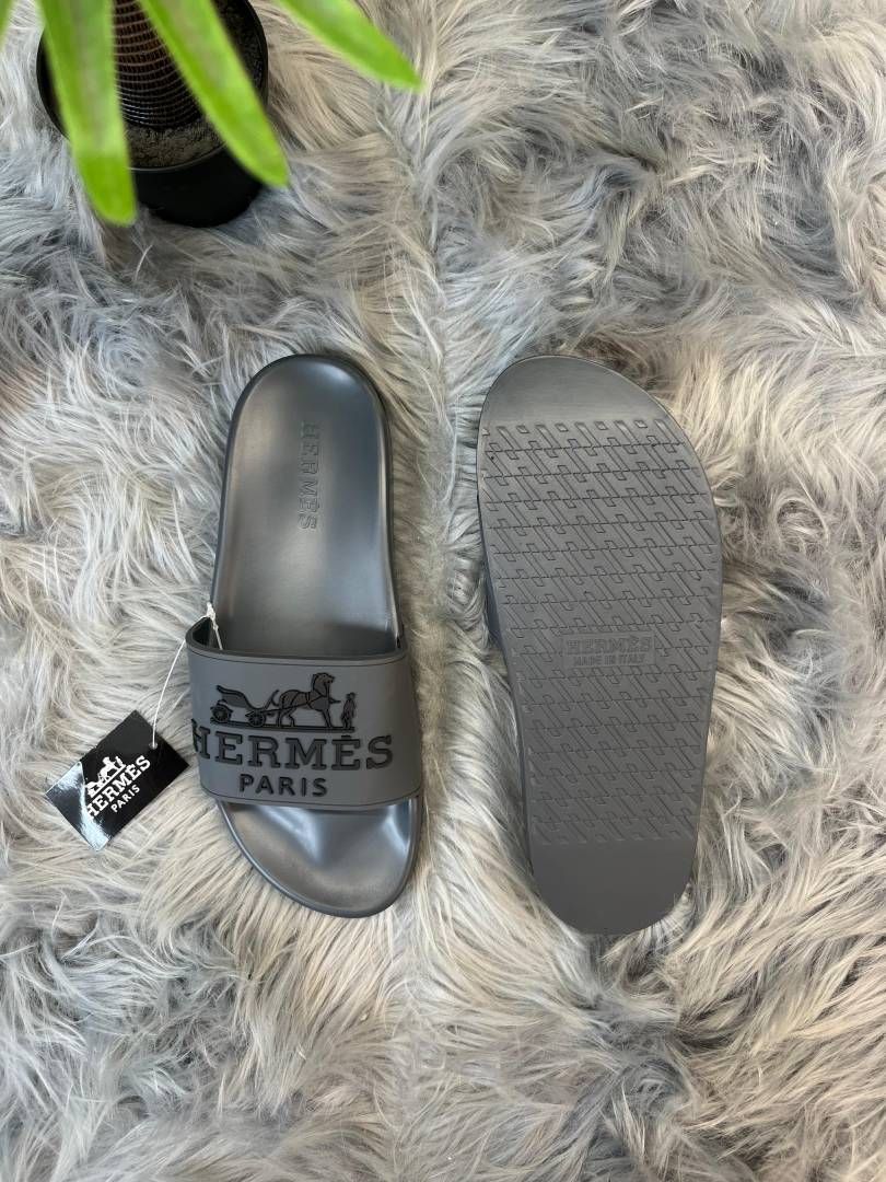 .HERMEZ.PARIS LOGO SLIDE GREY