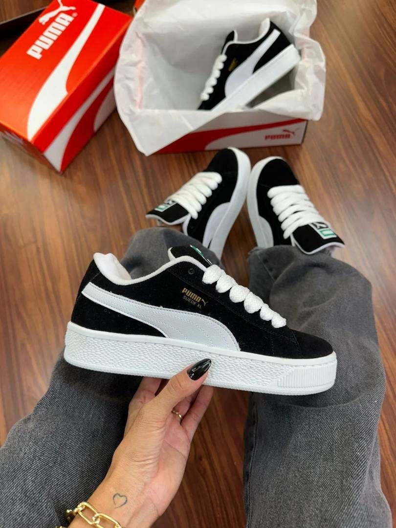 PUMMAA SUEDE XL BLACK WHITE FIX