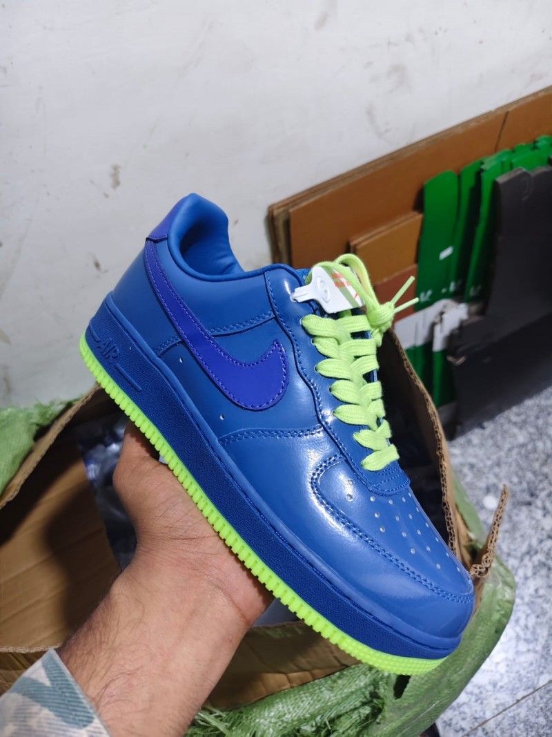 NIK AIRFORCE 1 LOW PATENT MYSTIC NAVY AND GRAPE ICE