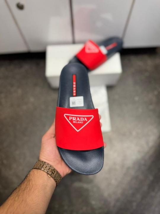 PRAD.A MILANO PREMIUM RED NAVY SLIDE 029