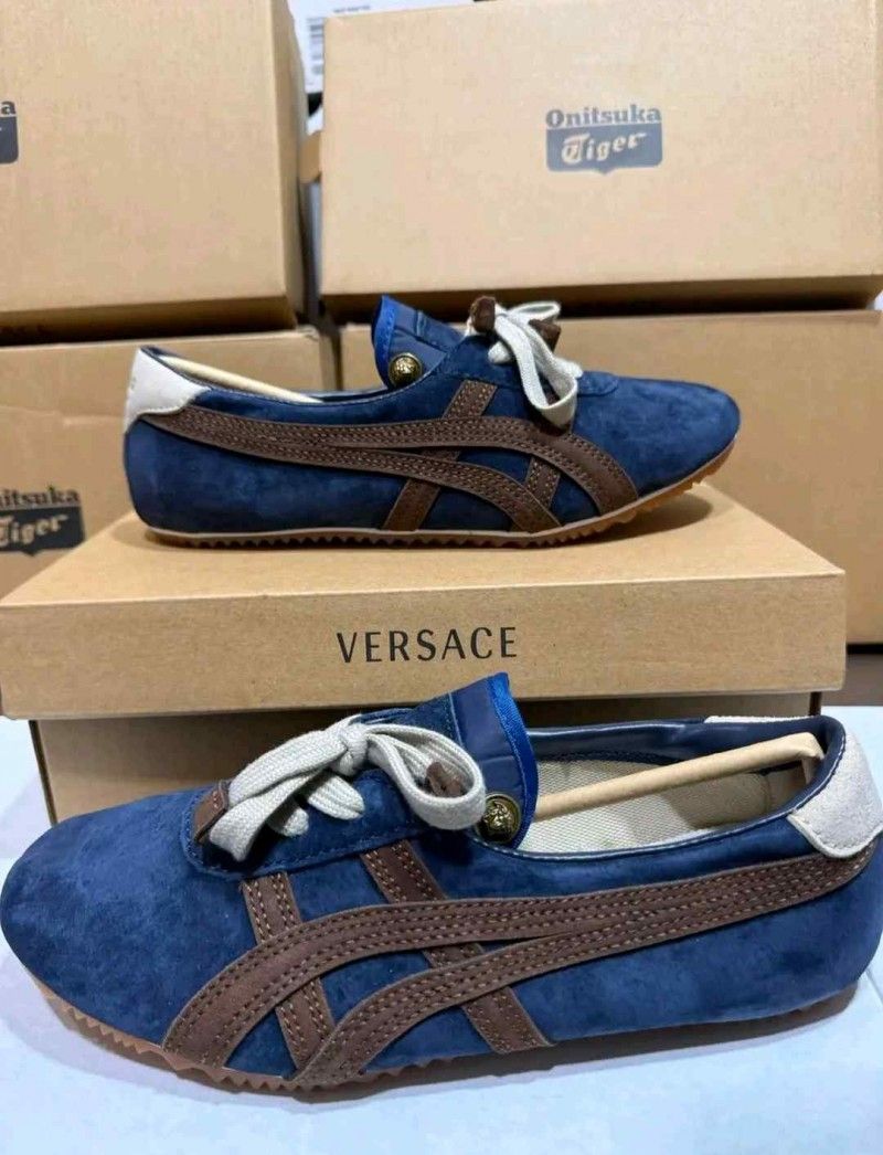 Onitskaa X Versace TAI CHI Sakura Suede Blue