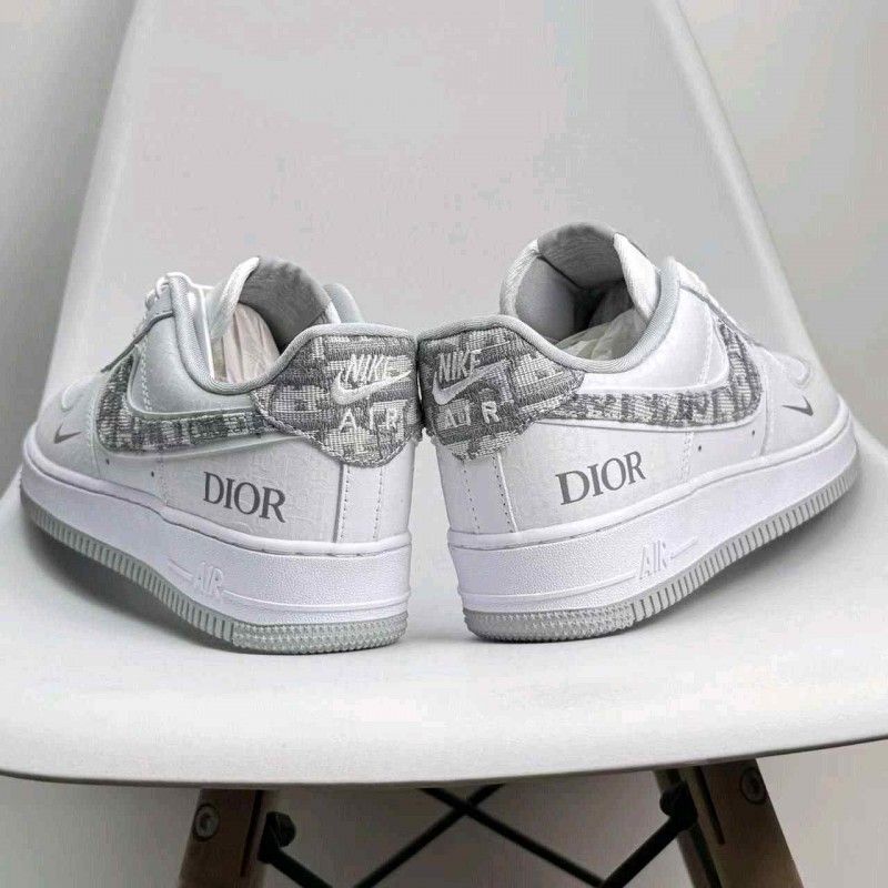 Nikke Air Force 1 07 Diior White And Grey