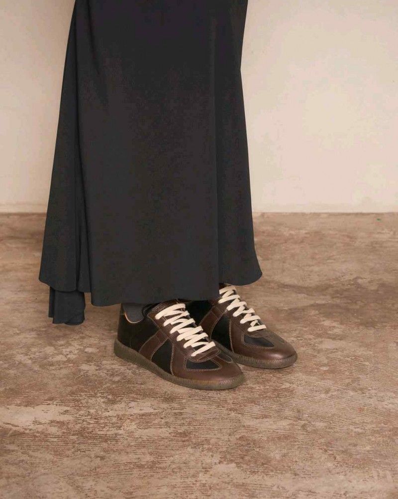 Maison margiela replica sneakers brown 2686