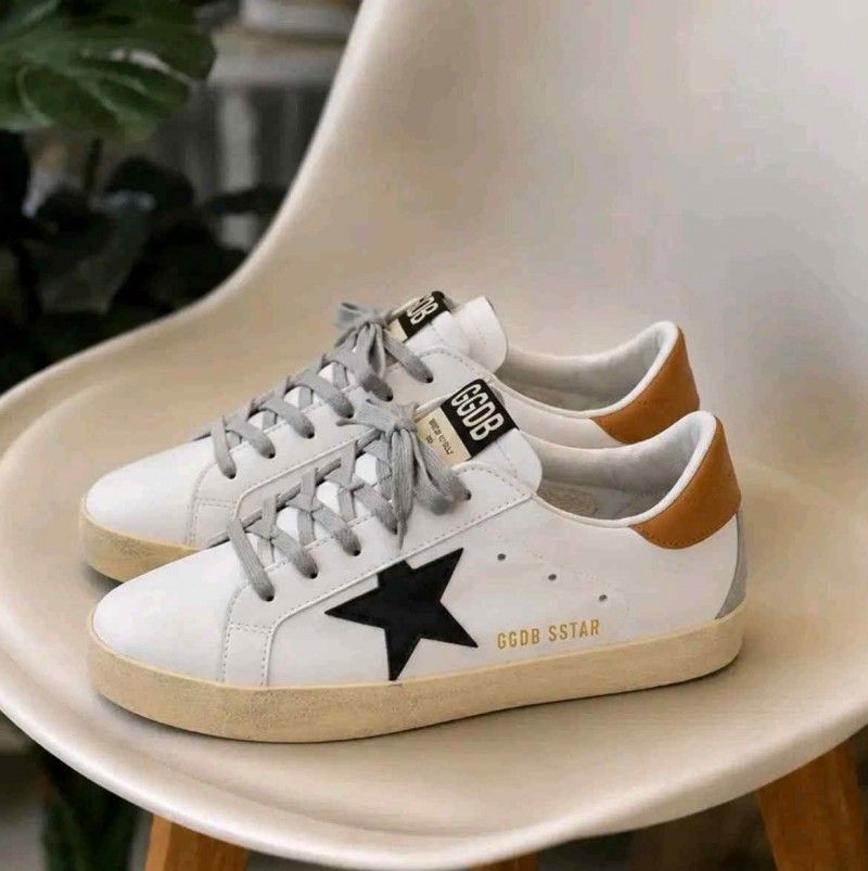 GOLDEN GOOSE SUPERSTAR TRAINER WHITE BROWN