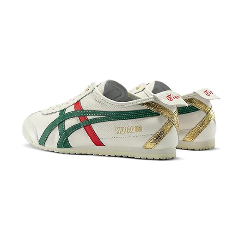 Onisuka Tigar Mexico 66 White Green Metallic Gold Fix
