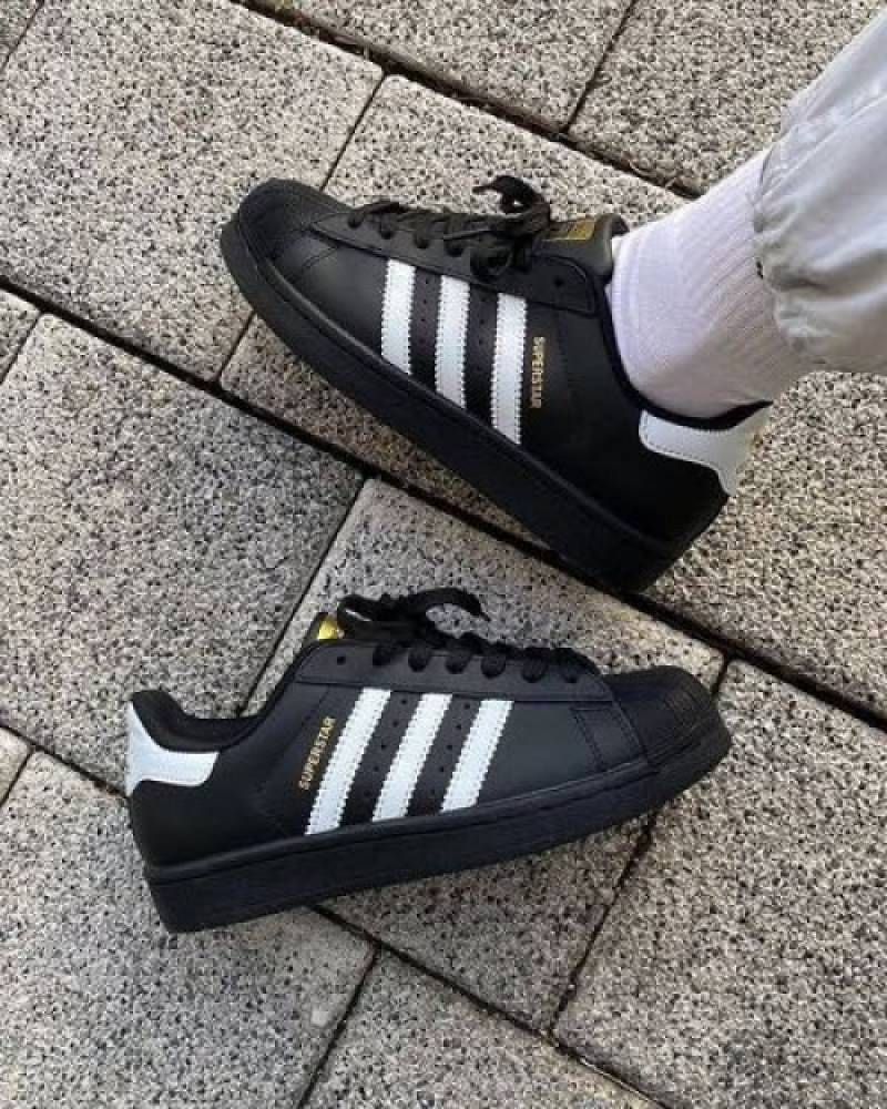 Adiddas Superstar Black White Leather sale