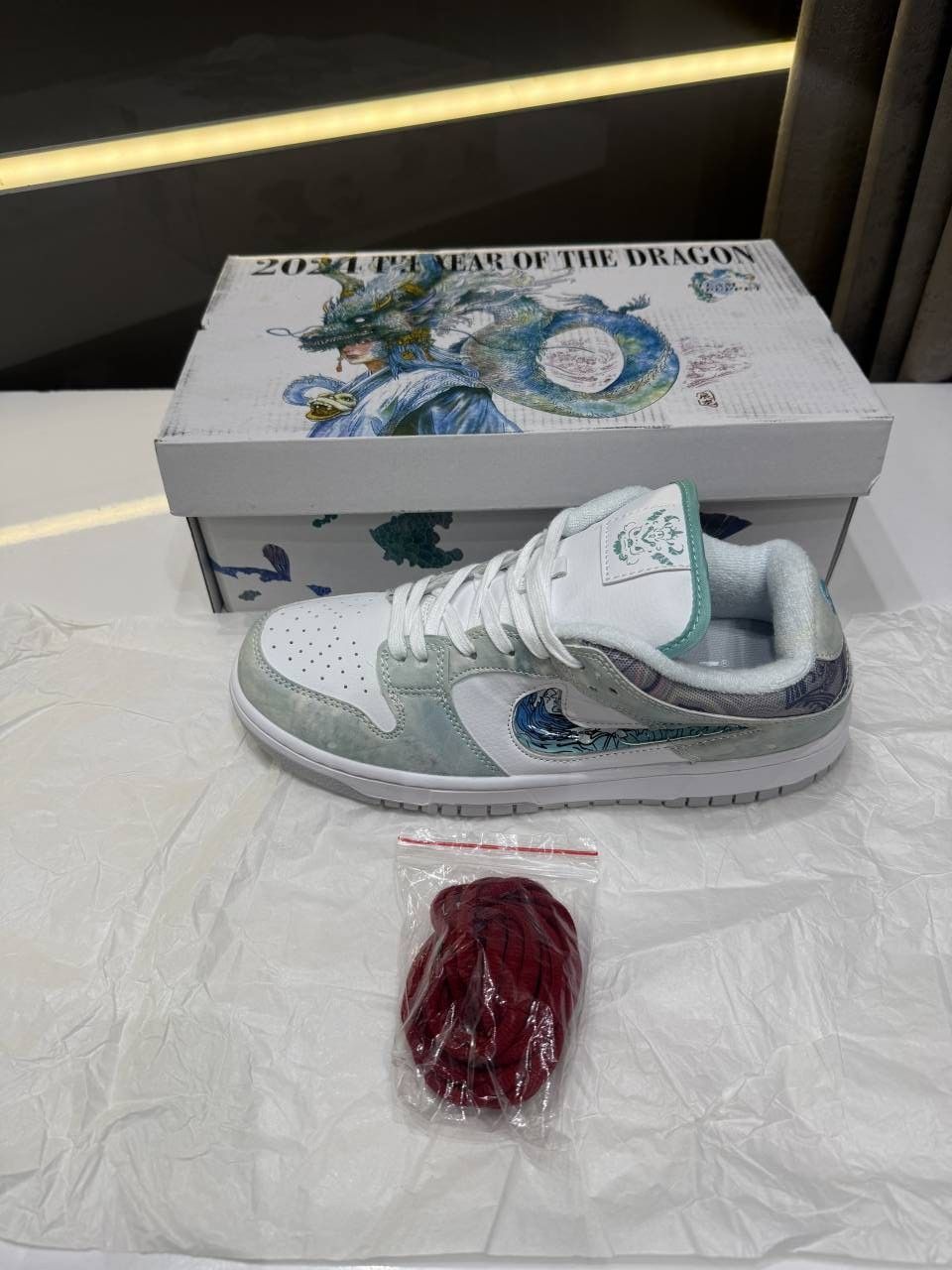 Nikke SB Dunk Low Year Of The Dragon Steam Puppet with OG BOX Fix