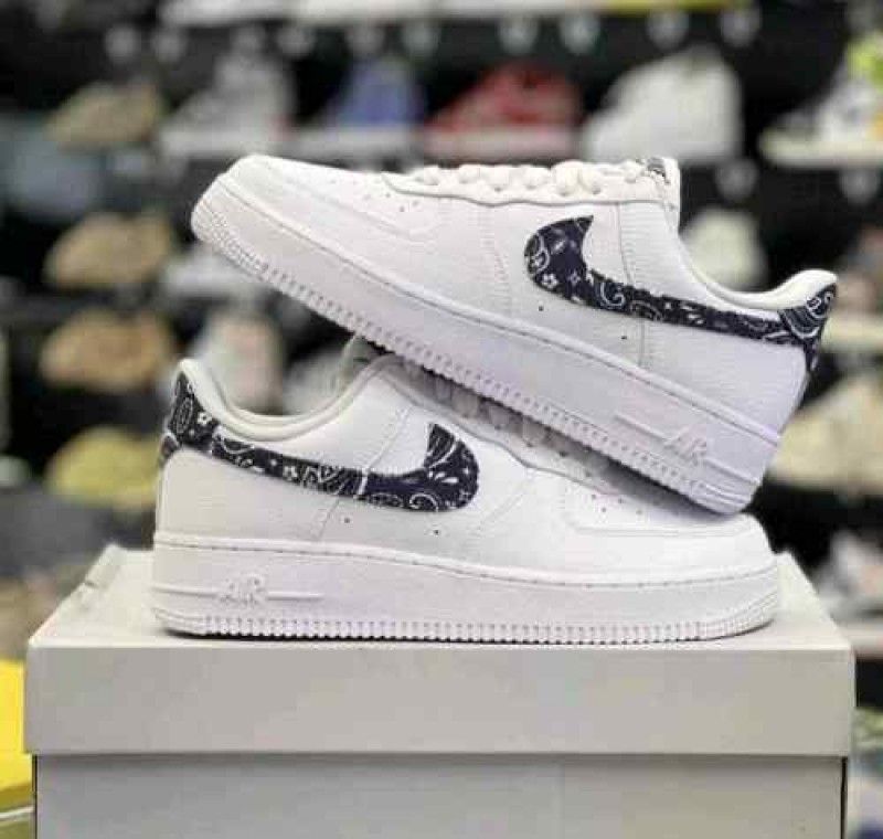 Nikkee Airforce 1 Paisley White Black