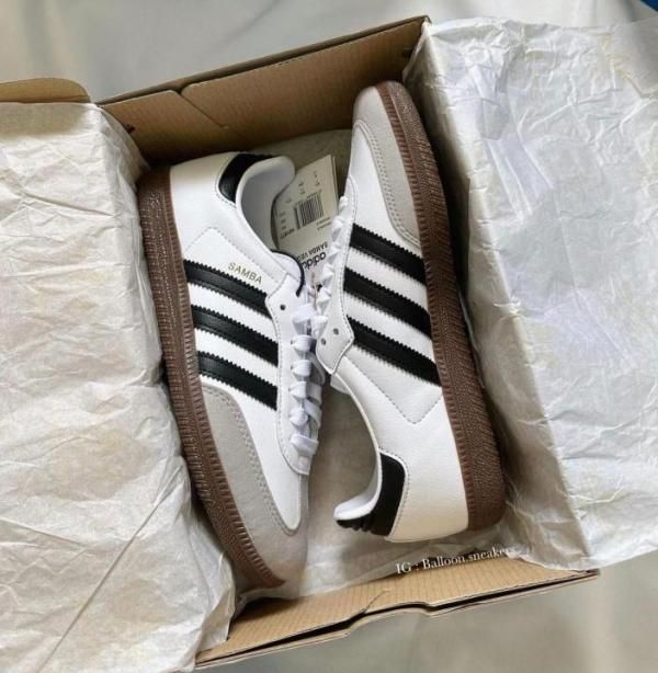 ADID samba white black suede quality fix