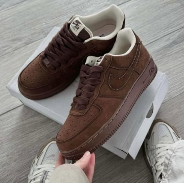 Nikkee Airforce 1 07 Cacao Wow Suede Quality