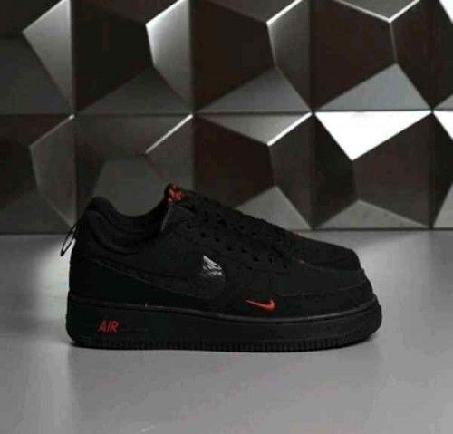 Nik_e Airforce 1 Low Multi Swoosh Black Crimson