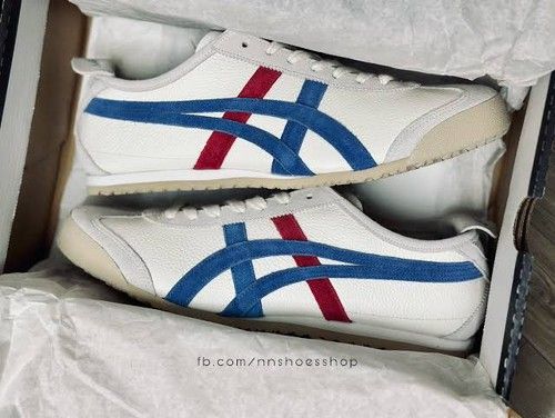 onitsukka tiger maxico 66 white blue red vin