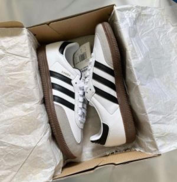 Adidaass Samba White Black Fix