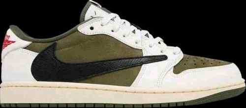 Nikke Air Jordan 1 X Travis Scott Retro Low OG Sp Medium Olive