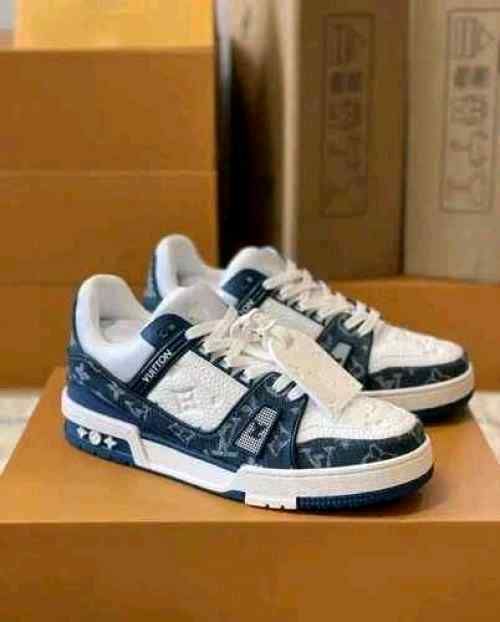 LOUIiSS VUITTONN TRAINERS MONOGRAM DENIM