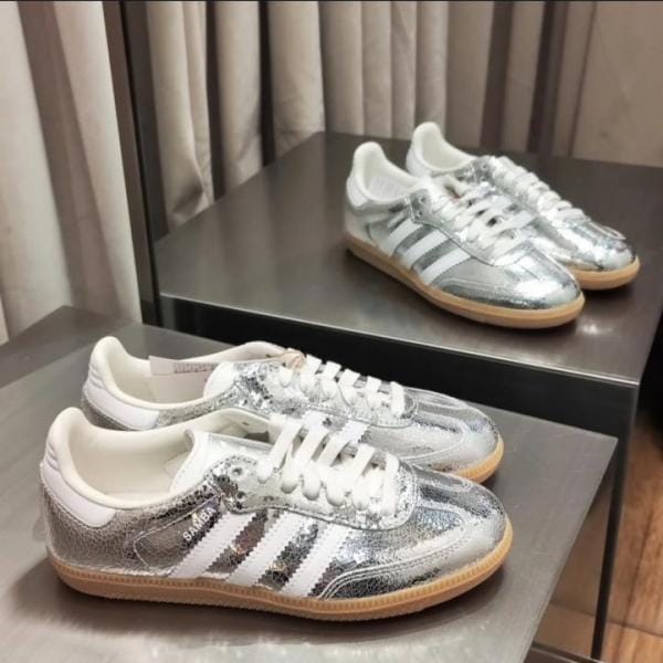 Adid Samba Cracked Silver