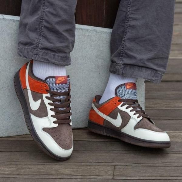 NIK Dunk Low Red Panda Brown Suede