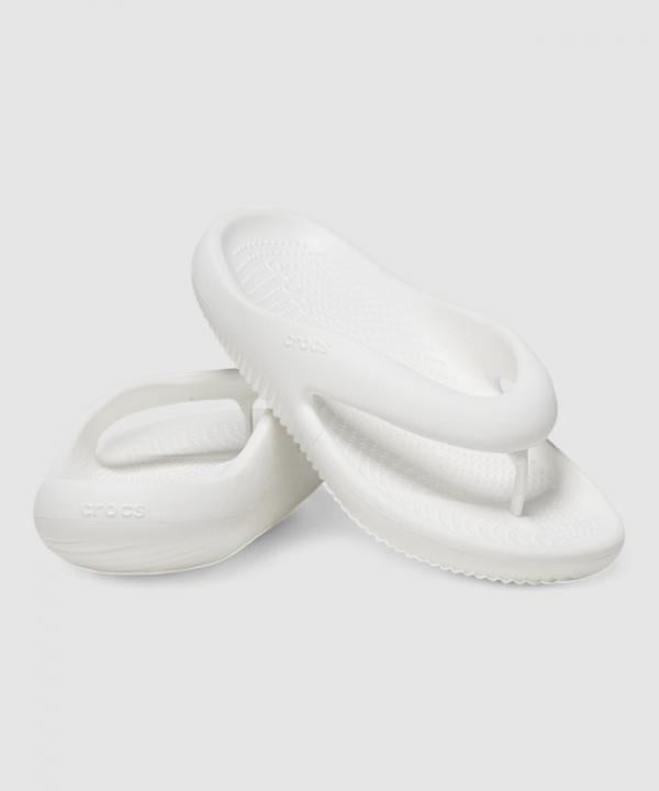 Croc.s Mellow recovery Flip White With Og Box And Carry Bag