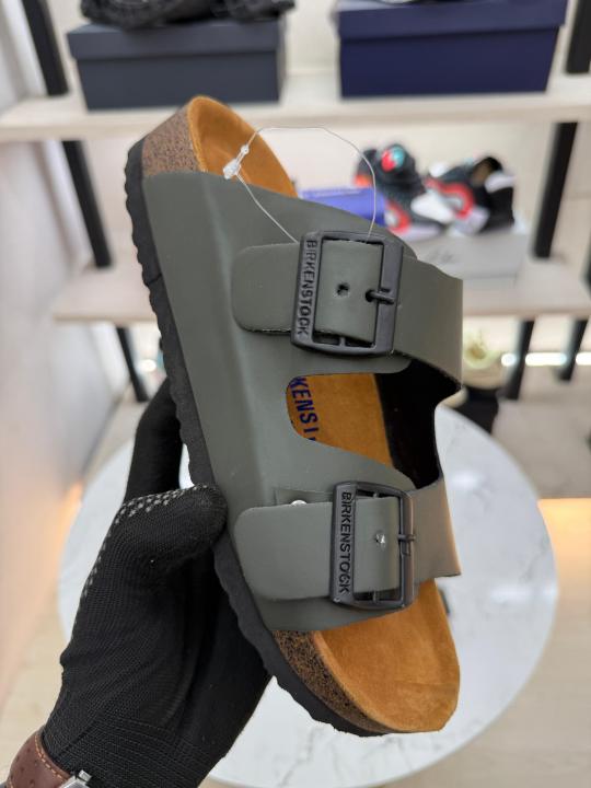 Birkenstock Arizona green softy Leather