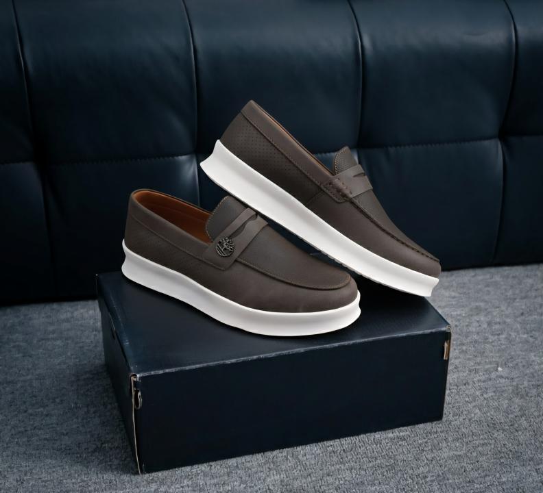 TIMBERLAND SLIP ON BROWN WHITE 0044