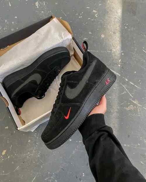 nikkee Airforce 1 Multi Swoosh Black Crimson