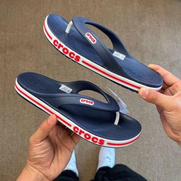 Croc.s Bayaband Slip Blue With Og Box And Carry Bag