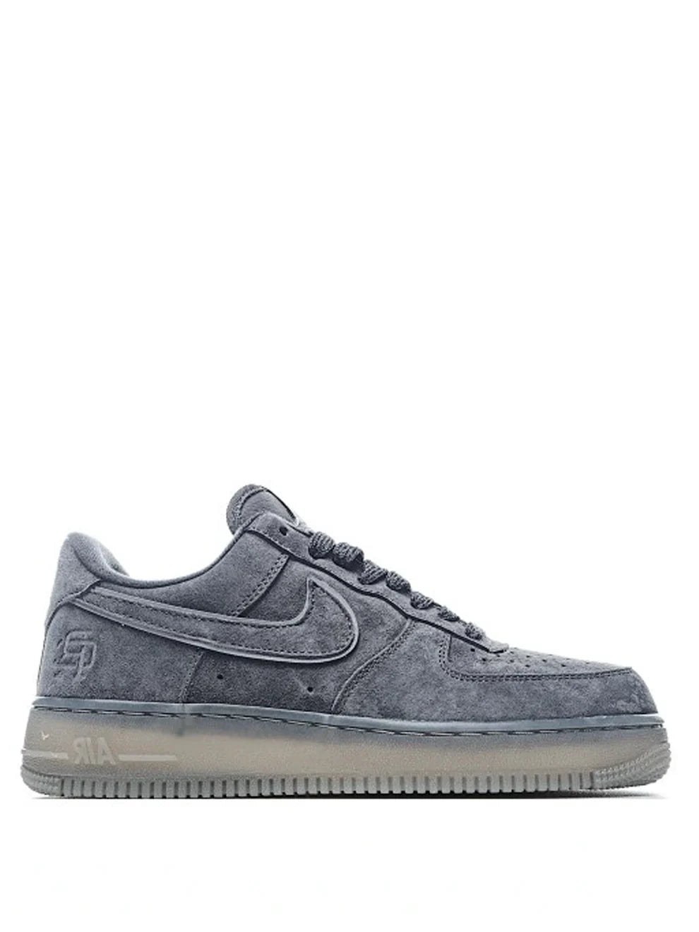 Nik_e Airforce 1 low reigning champ grey suede Fix