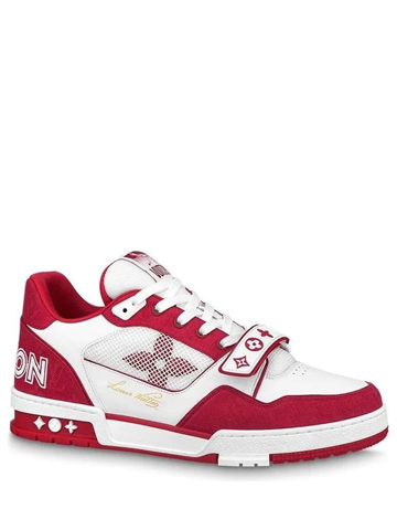 louis vuitton trainer MONOGRAM RED