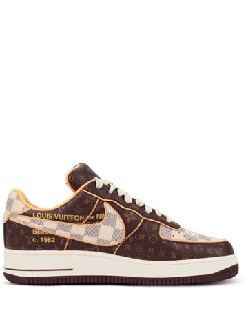 NIK AIRFORCE 1 X LOUISS VUITTON BY VIRGIL ABLOH BROWN