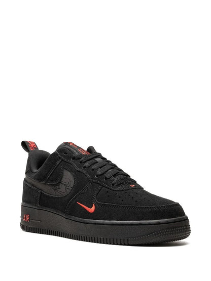 Nik_e Airforce 1 Low Multi Swoosh Black Crimson